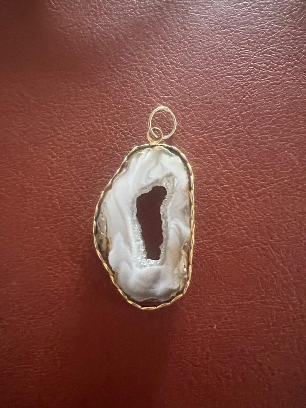 Druzy Agate Slab pendant